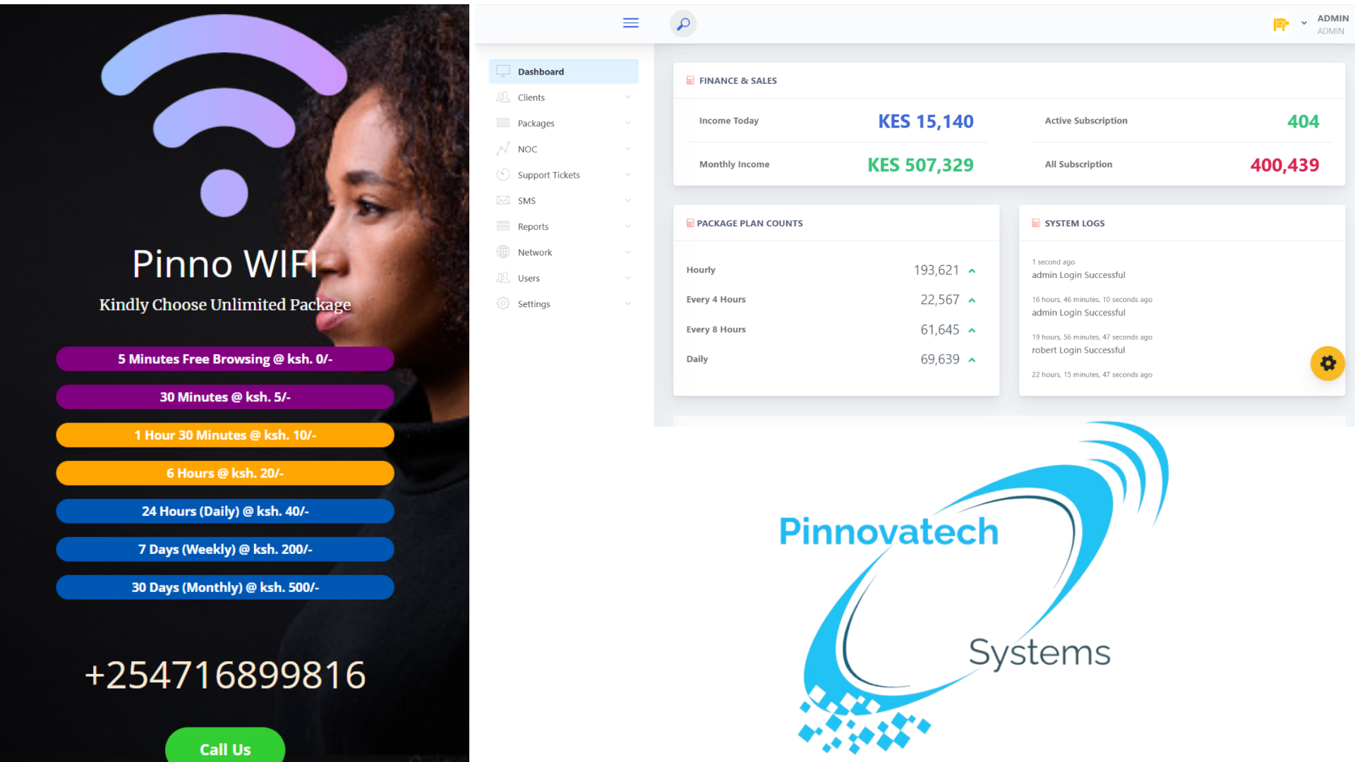 Pinno Express WIFI Billing